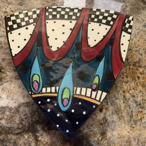 McGovney Cameron Vintage Collectible Handmade Triangle Footed Plate